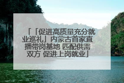 「促进高质量充分就业巡礼」内蒙古首家直播带岗基地 匹配供需双方 促进上岗就业
