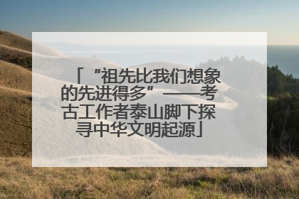 “祖先比我们想象的先进得多”——考古工作者泰山脚下探寻中华文明起源