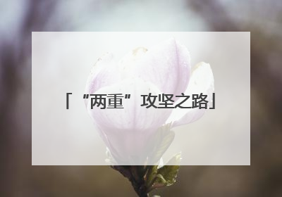 “两重”攻坚之路