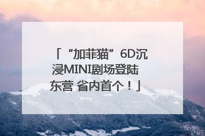 “加菲猫”6D沉浸MINI剧场登陆东营 省内首个！