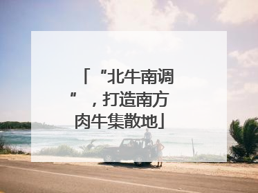 “北牛南调”，打造南方肉牛集散地
