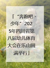 “奔跑吧・少年”2025年四川省第八届幼儿体育大会在乐山圆满举行