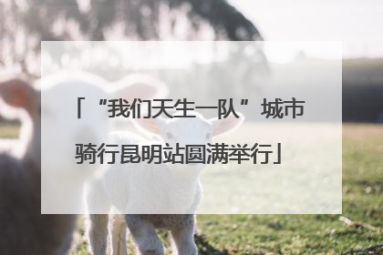 “我们天生一队”城市骑行昆明站圆满举行