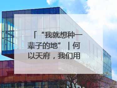 “我就想种一辈子的地”｜何以天府，我们用粮食作答②