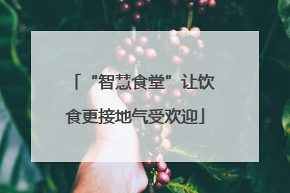 “智慧食堂”让饮食更接地气受欢迎