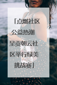 点燃社区公益热潮 呈贡朝云社区举行绿美挑战赛