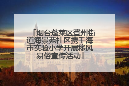 烟台蓬莱区登州街道海景苑社区携手海市实验小学开展移风易俗宣传活动