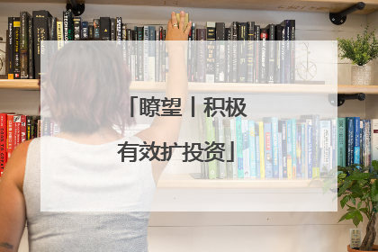 瞭望丨积极有效扩投资