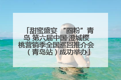 甜蜜盛宴 “圈粉”青岛 第六届中国·澄城樱桃营销季全国巡回推介会（青岛站）成功举办