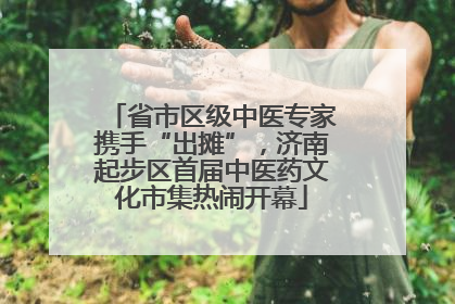省市区级中医专家携手“出摊”，济南起步区首届中医药文化市集热闹开幕