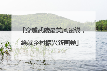 穿越武陵最美风景线，绘就乡村振兴新画卷