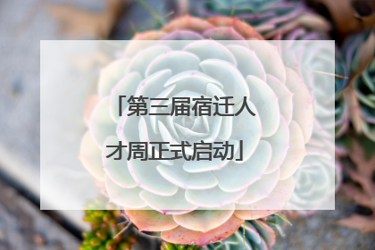 第三届宿迁人才周正式启动