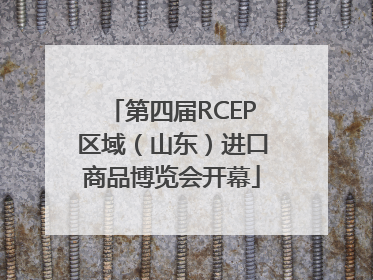 第四届RCEP区域（山东）进口商品博览会开幕