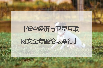 低空经济与卫星互联网安全专题论坛举行