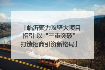 临沂聚力攻坚大项目招引 以“三重突破”打造招商引资新格局