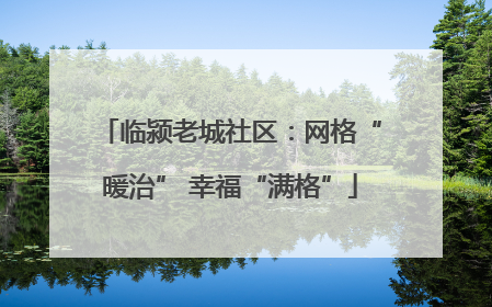 临颍老城社区：网格“暖治” 幸福“满格”