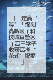 一定高“粽”！绵阳高新区（科技城直管区）高三学子收获高考“花式”祝福