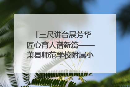 三尺讲台展芳华 匠心育人谱新篇——萧县师范学校附属小学第十三届班主任基本功大赛圆满举办