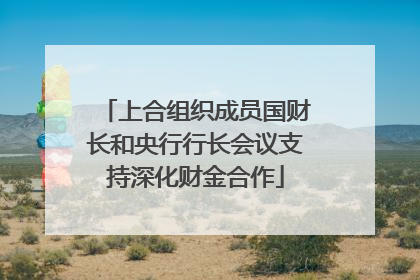 上合组织成员国财长和央行行长会议支持深化财金合作