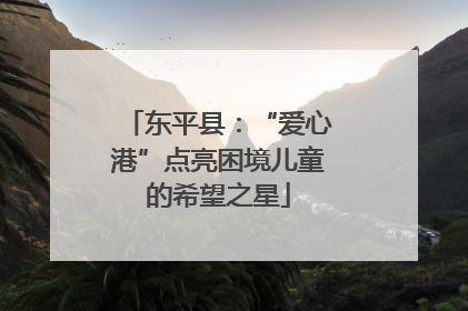 东平县：“爱心港”点亮困境儿童的希望之星