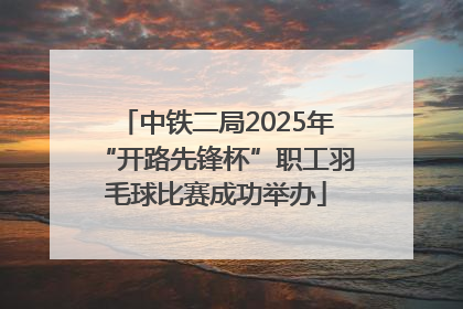中铁二局2025年“开路先锋杯”职工羽毛球比赛成功举办