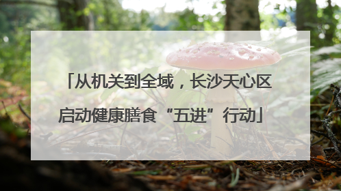 从机关到全域，长沙天心区启动健康膳食“五进”行动