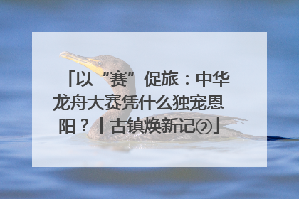 以“赛”促旅：中华龙舟大赛凭什么独宠恩阳？丨古镇焕新记②