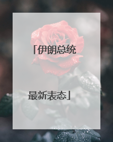 伊朗总统最新表态