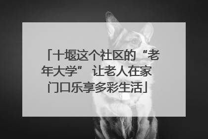 十堰这个社区的“老年大学” 让老人在家门口乐享多彩生活