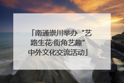 南通崇川举办“艺路生花·街角艺趣”中外文化交流活动