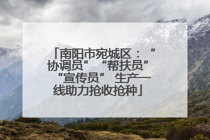 南阳市宛城区：“协调员”“帮扶员”“宣传员” 生产一线助力抢收抢种