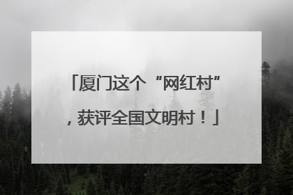 厦门这个“网红村”，获评全国文明村！