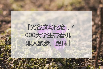 光谷这场比赛，4000大学生带着机器人跑步、踢球