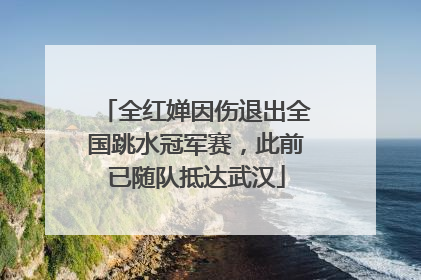 全红婵因伤退出全国跳水冠军赛，此前已随队抵达武汉