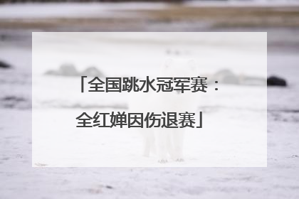 全国跳水冠军赛：全红婵因伤退赛