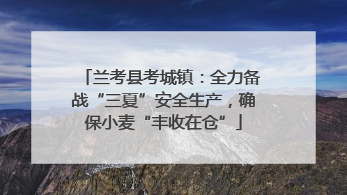 兰考县考城镇：全力备战“三夏”安全生产，确保小麦“丰收在仓”