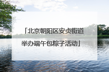北京朝阳区安贞街道举办端午包粽子活动