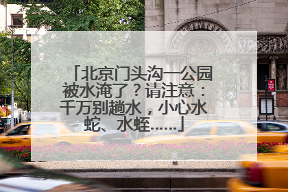 北京门头沟一公园被水淹了？请注意：千万别趟水，小心水蛇、水蛭……