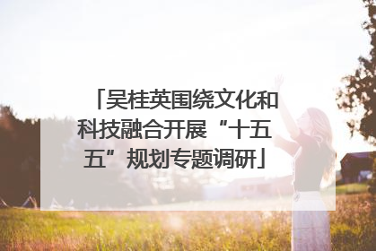吴桂英围绕文化和科技融合开展“十五五”规划专题调研
