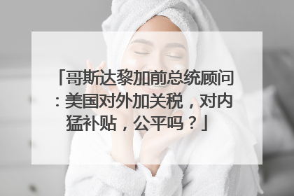 哥斯达黎加前总统顾问：美国对外加关税，对内猛补贴，公平吗？