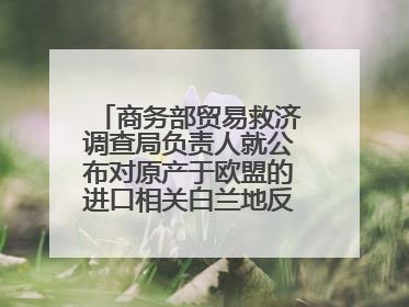 商务部贸易救济调查局负责人就公布对原产于欧盟的进口相关白兰地反倾销调查最终裁定答记者问
