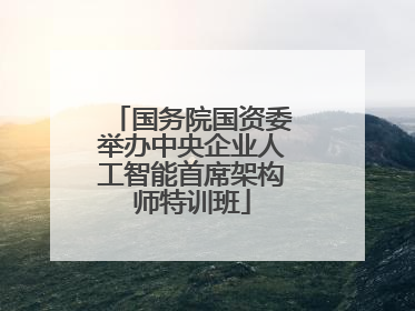 国务院国资委举办中央企业人工智能首席架构师特训班