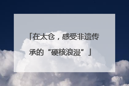 在太仓，感受非遗传承的“硬核浪漫”