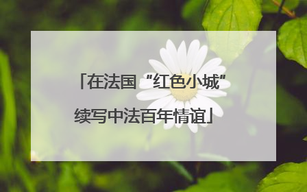在法国“红色小城”续写中法百年情谊