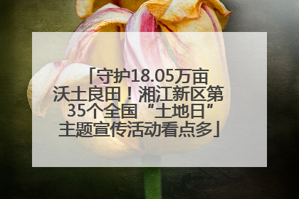 守护18.05万亩沃土良田！湘江新区第35个全国“土地日”主题宣传活动看点多