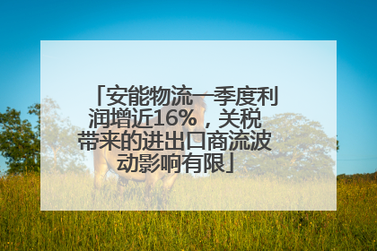 安能物流一季度利润增近16%，关税带来的进出口商流波动影响有限