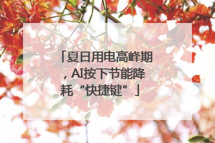 夏日用电高峰期，AI按下节能降耗“快捷键”