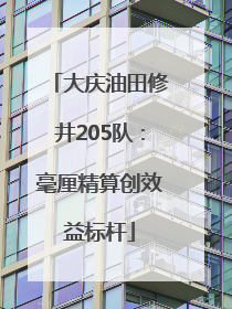 大庆油田修井205队：毫厘精算创效益标杆