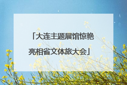 大连主题展馆惊艳亮相省文体旅大会