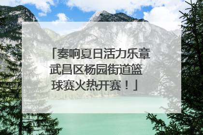 奏响夏日活力乐章 武昌区杨园街道篮球赛火热开赛！
